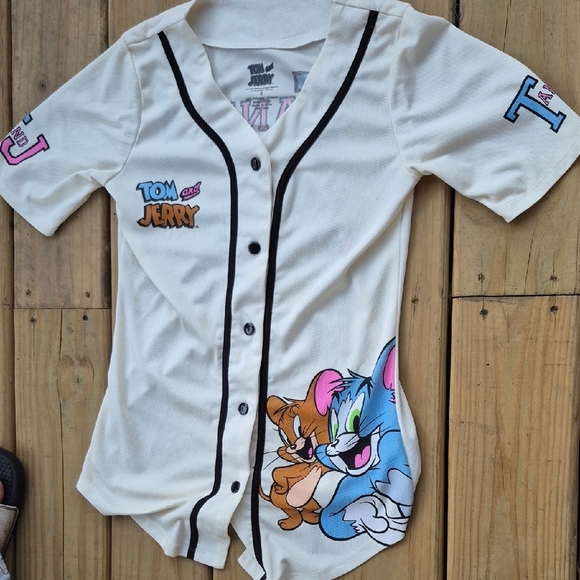 Tops - Tom And Jerry Baseball Jersey